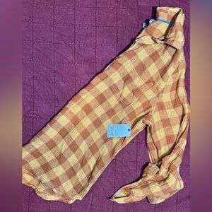 St. John’s Bay Checkered Shirt in Gold and Brown